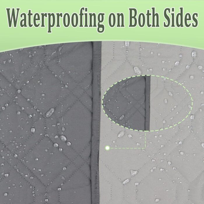 Водонепроникний килимок для собак Gekufa - двосторонній, 137x208 см, 5 шарів, для ліжка, дивана, авто