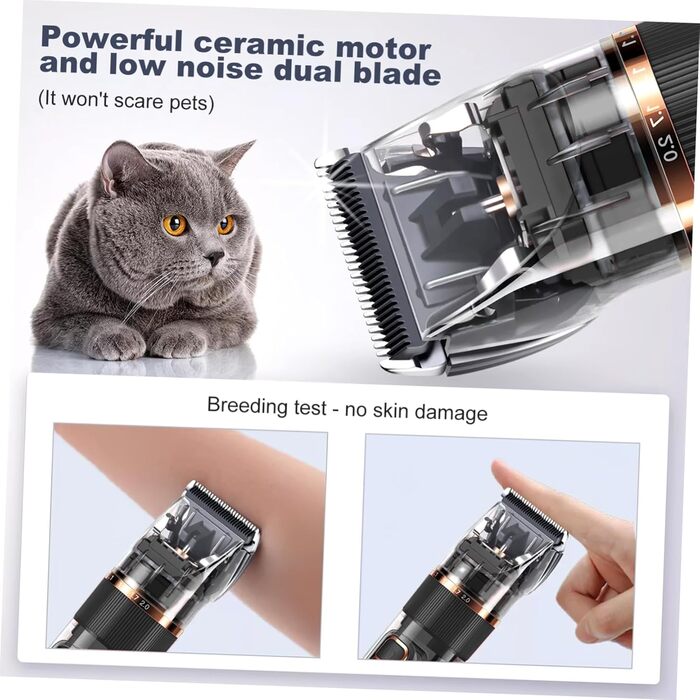 Машинка для стрижки тварин Happyyami: бездротова, тиха, з LED-дисплеєм та насадкою для собак та котів