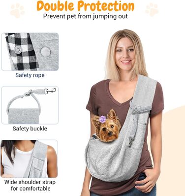 Транспортна сумка для собак Lyneun 6 кг, сіра: зручна переноска для прогулянок та подорожей