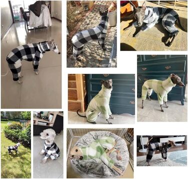 Теплий флісовий костюм для собак на ніжках, повне покриття тіла, флісовий комбінезон для маленьких, середніх та великих собак (Колір: Зелений/Білий, Розмір: XS)