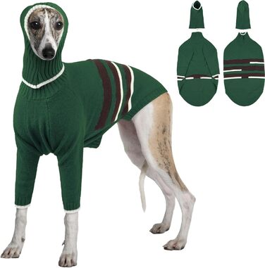 Плетені чоловічі светри та шапки з собаками, зимові, на Новий рік (оливковий, XL)