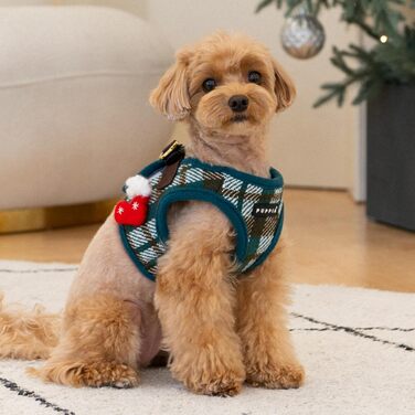 Шлейка для собак Puppia Douglas, тепла, зимова, у візерунку 