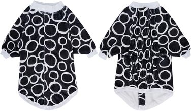 Пуловер LovinPet для великих собак: теплий, зручний, з фланелі, чорного кольору (Large)