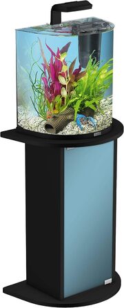 Тумба під акваріум Tetra AquaArt Explorer Line 30/60 л, чорна, зігнута передня стінка