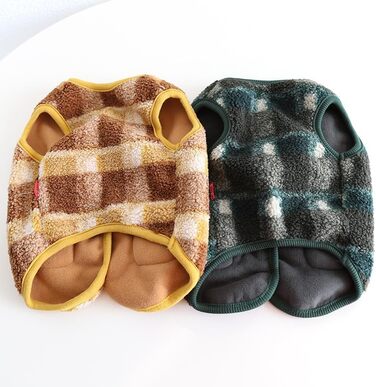 Теплий флісовий одяг для собак для великих і товстих собак, таких як Французький бульдог, коргі, мопс, бульдог, бультер'єр, шиба-іну та інші - зимова куртка розмір L (XXL: Об'єм грудей 66-70 см, темно-зелений)