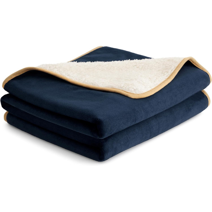 Водонепроникний плед для собак великих порід Lesure - 274x218 см, водонепроникний, миючий, флісовий, для дивана, Navyblau (XXXXL)