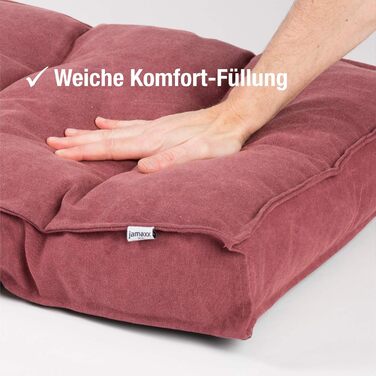 Килимок для собак JAMAXX, 65x55 см, рожевий, з м'якою та зручною наповнювачем, знімний чохол, дизайн Vintage Canvas