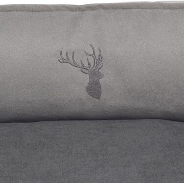 Ліжко для собак TRIXIE Leni, 60x50 см, пісок/сірий - зручне місце для сну з подушкою, кошик для собак середніх порід, неслизьке та пральне