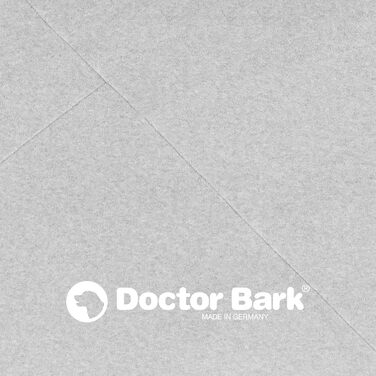 Килимок для собак середніх порід Doctor Bark - 88x60 см, сірий, миючий, м'який, плюшевий