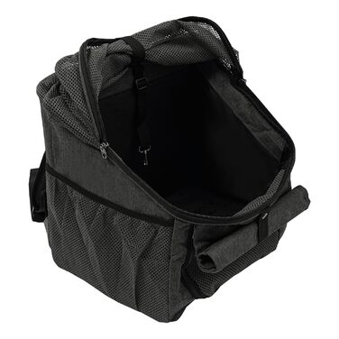 Складаний велосипедний кошик для собак, кошик для тварин з тришаровою сіткою, дихаючий кошик для собак та котів, переноска для тварин, рюкзак для собак та котів, велосипедна сумка (сірий)