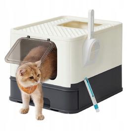 Закритий лоток-туалет для котів Feandrea від Songimcs, 54,3 см x 42,5 см x 37,8 см