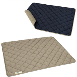 Екологічний килимок для собак HOUND & NATURE Davos XL 120x100 см, м'який та гігієнічний лежак для великих собак, праний, міцний, стійкий до зносу, тауп/синій