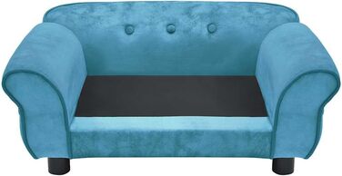 Софа для собак VidaXL Бордовий колір, 72x45x30 см, плюшеве ліжко для собак та котів