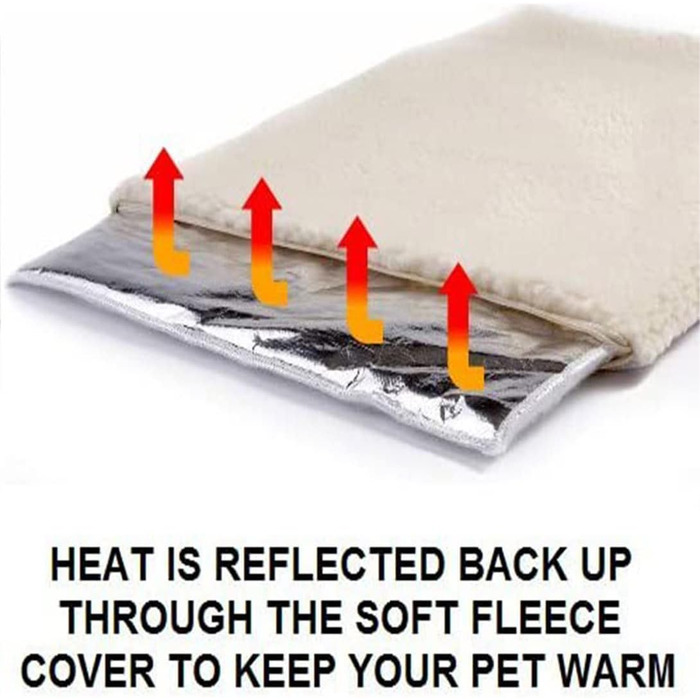 Самогріючі подушки для домашніх тварин GGoty, тепле ліжко для котів та собак, неслизьке покриття, 2 шт., білий