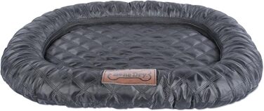 Килимок для домашніх тварин Bone Dry, овальний, стьобаний, чорний, 66x99 см, XL, з бортиками та м'якою підкладкою