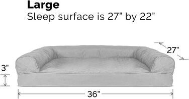 Кішечка Furhaven: ліжко для собак та котів з гелевим охолодженням, 91x69x17 см, сріблясто-сірий колір