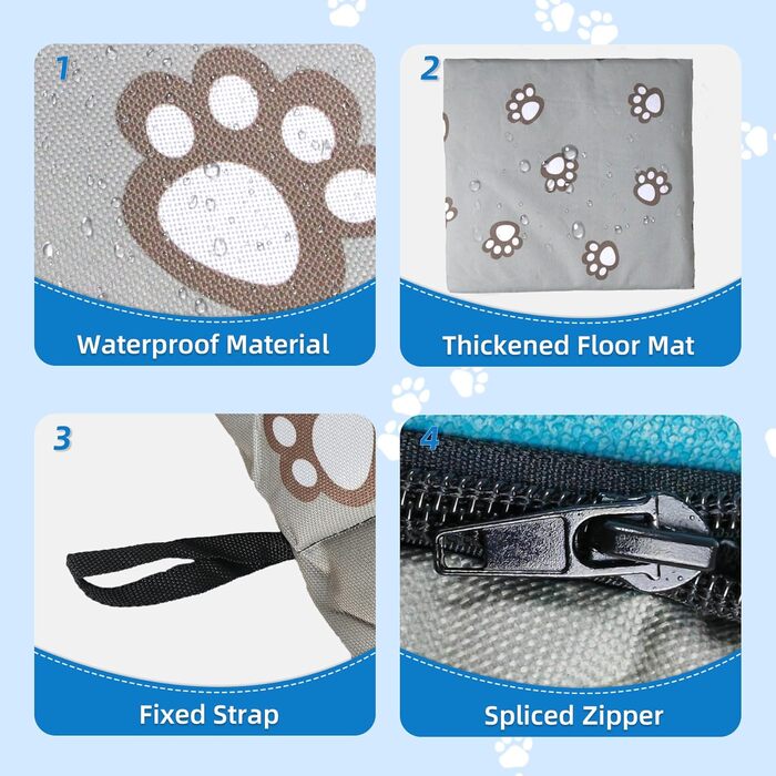 Кіт-будинок Vinnypet для вулиці: зимостійкий, водонепроникний, теплий, знімний килимок. 40x38x35 см (S:35x33x30 см, сіро-зелений)