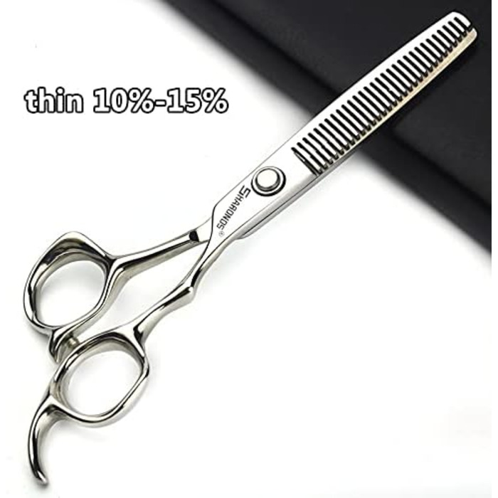Професійний набір перукарських ножиць SHARONDS 6 дюймів: ножиці для стилістів та домашнього використання, гострі, з нержавіючої сталі, великий набір (зубці V), 4 шт.