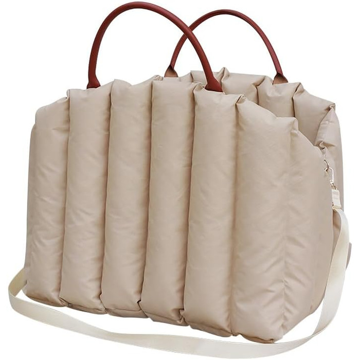 Автомобільний лежак для собак у багажник - переноска для маленьких собак, 55x42x42 см, бежевий