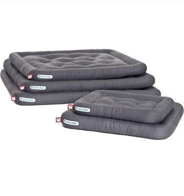 Ортопедична подушка для собак Doctor Bark, 60x55 см, сіра, 95°C, міцна та зручна