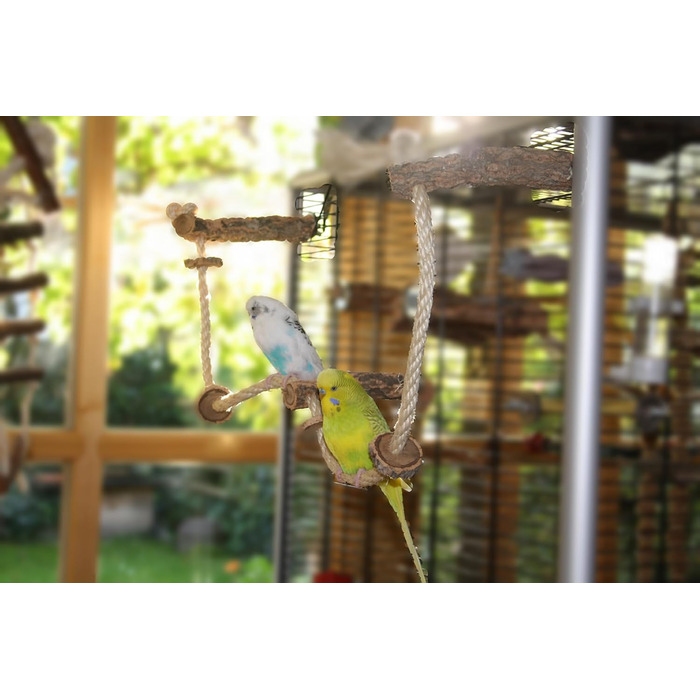 Канат для птахів із корка Vogelgaleria, іграшка для хвилястих папуг і корел, аксесуар для клітки