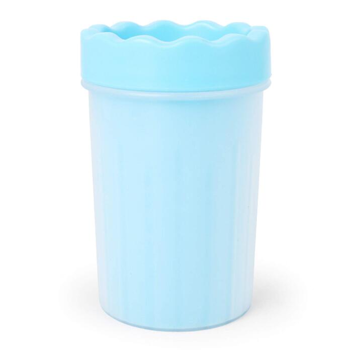 Миска для миття лап собак AXTMR з силікону, блакитна, велика - для чищення та зволоження лап, підходить для собак великих та малих порід