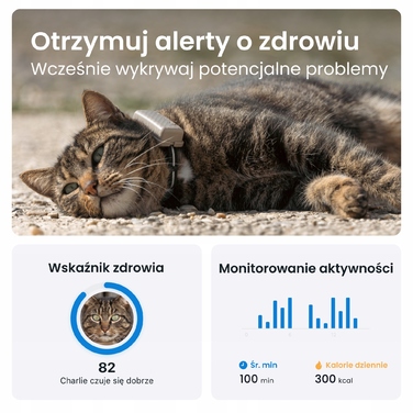 GPS-локатор для котів Tractive CAT Mini з моніторингом здоров'я, коричневий