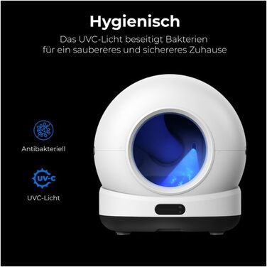 Автоматичний лоток для котів Zedar K1200 з самоочищенням та додатками – включає килимок та 3 рулони пакетів – 82л, XXL