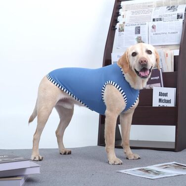 Сорочки для собак 2 шт. (Сірий, Синій) 3XL, захист від сонця, дихаючі, без рукавів, для великих собак, Golden Retriever, літо