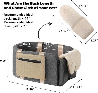 Автокрісло для собак та котів, сумка-переноска, автотранспортер з ременями безпеки