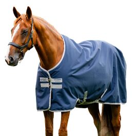 Попону-ковдра Horseware Amigo Ripstop 900D Lite (0г) для коней, Navy/Titanium Grey, 140 см / 6´3