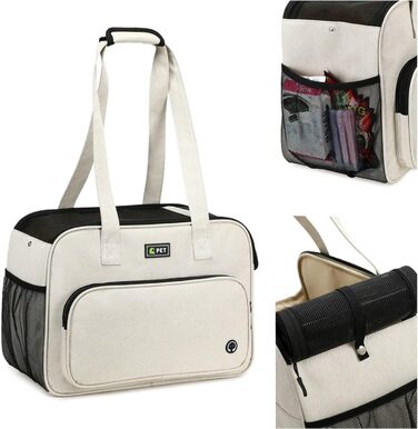 М'який рюкзак-переноска для собак та котів, великі кишені, для прогулянок, подорожей, ветеринара