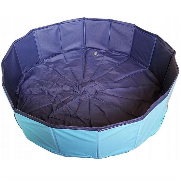 Складаний басейн для собак Mensen, синій, 160x30 см, 550 л