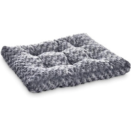 Лежанка для собак середніх порід Amazon Basics - миюча, міцна, 89 x 58 x 8 см, сіра спіраль