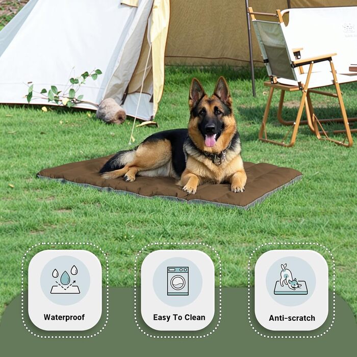 Водонепроникний килимок для собак WESTERN HOME Outdoor - 110x68 см (Коричневий)