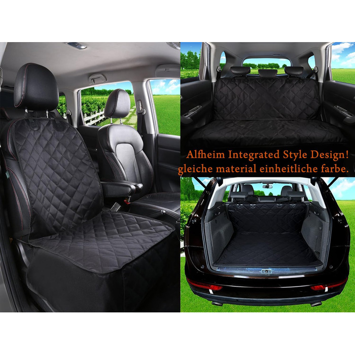 Чохол на автосидіння Alfheim для переднього сидіння – захисний, з антиковзною гумовою основою та регульованим ременем безпеки