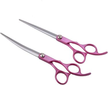 Професійний набір для грумінгу домашніх тварин SYH&AQYE: 4 ножиці для собак та котів, випрямлені та зігнуті моделі, з гребінцем