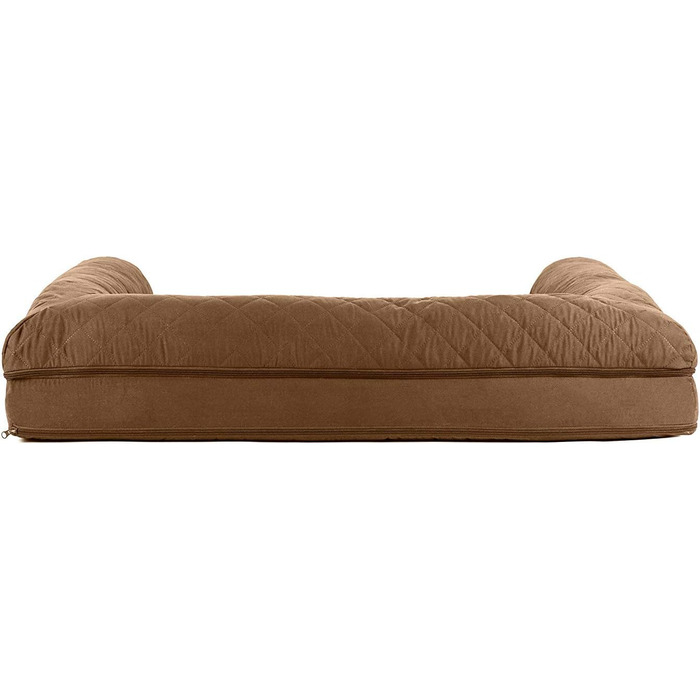 Кішечка Furhaven: ліжко для собак та котів з охолоджуючим гелем та піною з пам'яті, тостований коричневий, 102 x 81 x 20 см