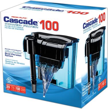 Фільтр для акваріума Penn-Plax Cascade з Quad-фільтрацією, до 100 галонів
