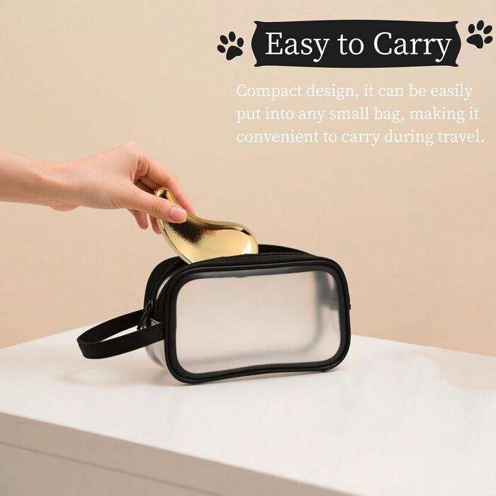 Маленька щітка для собак у формі коми, підходить для Йоркширського тер'єра, Ши-тцу, Мальтізе, Мальтіпу, Померанського спанієля - М'які щетинки для легкого видалення шерсті, аксесуари для цуценят (Рожеве золото)