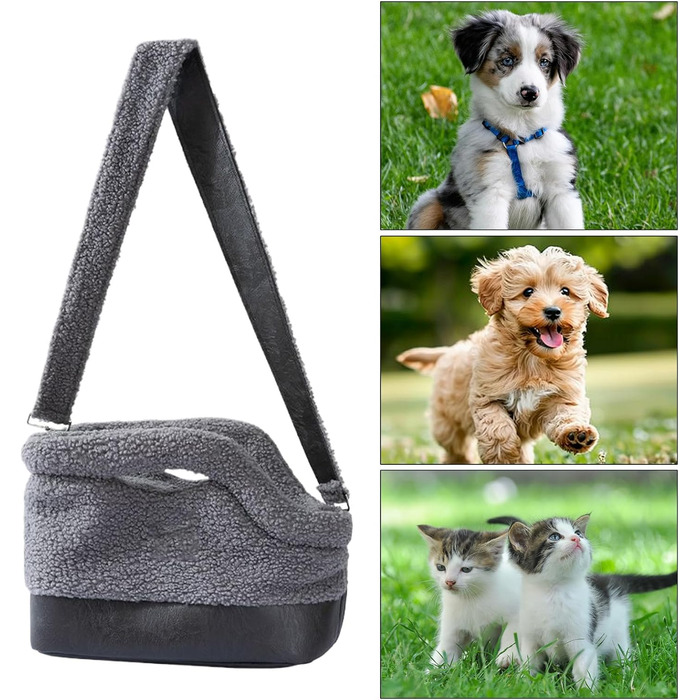 Водонепроникна переноска для котів на зиму | з фіксатором на ремінь | сіра переноска для котів середніх та малих порід | для прогулянок у холодну погоду