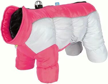 Тепла зимова куртка для собак, червона XXXL: ізольована, з високим коміром та світловідбиваючими елементами