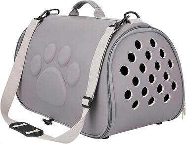 Транспортна сумка для кота Katzen Reisetasche - сіра, для подорожей та прогулянок