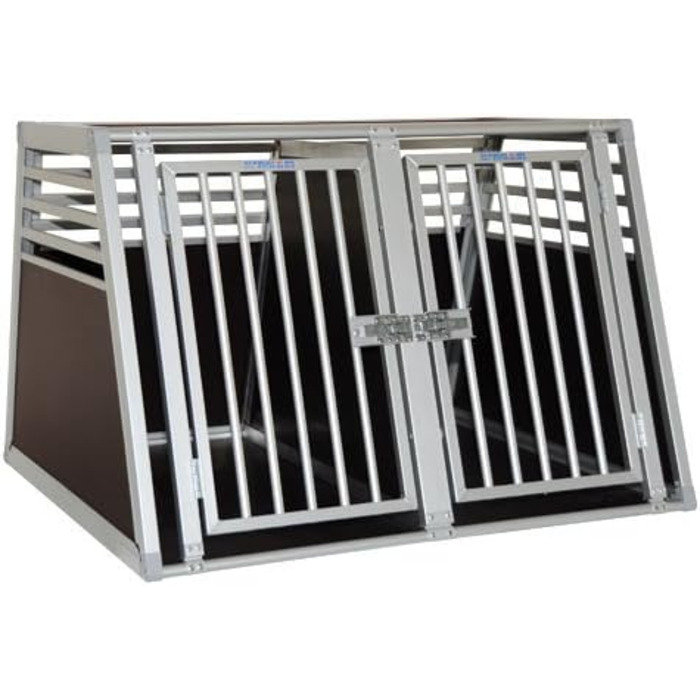 Schmidt-Box Hundebox Doppelbox ALU UMD 95/93/68 - переносна вольєр для собак, алюмінієва, 95x93x68 см