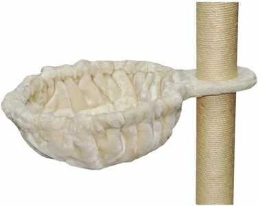 Котячий будиночок-лежанка Nanook Kratzbaum для великих котів - XXL, діаметр 45 см, глибина 12 см, бежевий