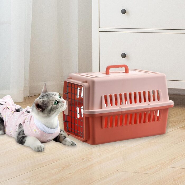 Складана переноска для собак Rockible, переноска для котів та кошенят, оранжевого кольору
