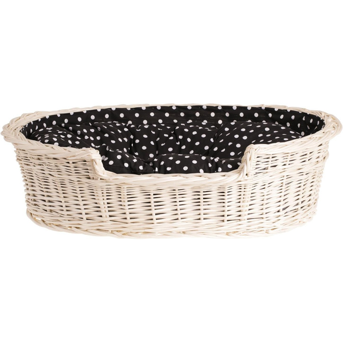 Гніздо для собак з лози e-wicker24 502-60, коричневе, 60x43x19 см (80x60x26 см, бежеве)