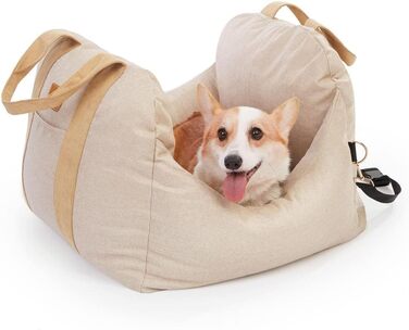 PET AWESOME автокрісло для собак, бежеве, для автомобіля