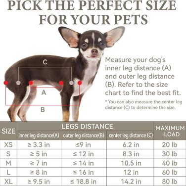 Гамак для собак Haustierpflege: регульований та складаний, розмір M (відстань між ніжками 11-14', вантажопідйомність до 20 кг)