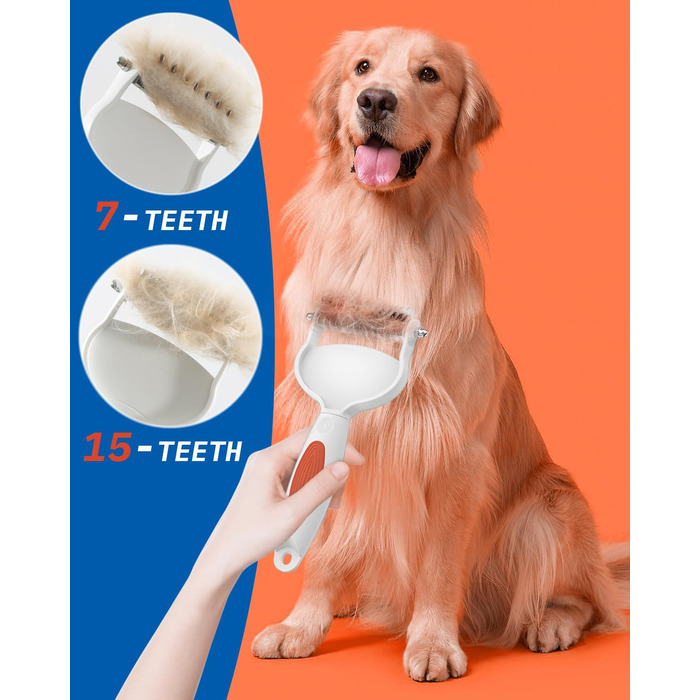 Щітка для собак для видалення підшерстка, щітка для собак для видалення підшерстка, щітка для котів для видалення шерсті, гребінець для собак та котів для розплутування, щітка для догляду за домашніми тваринами, щітка для котів для вузлів, ковтунів, вільн